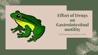 Effect of drugs on Gastrointestinal Motility [upl. by Filberte445]