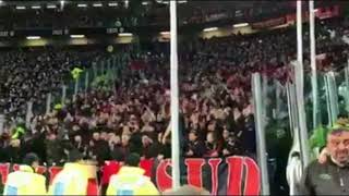 Curva Sud ha superato lintero stadio alla partita Juventus  Milan 3132018 [upl. by Armelda]