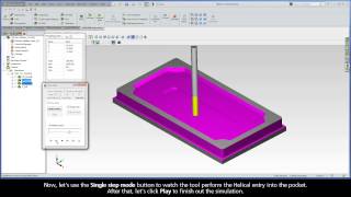 SolidCAM Jumpstart  Simulate the tool path and generate GCode [upl. by Campman247]