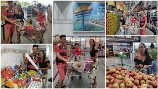 COMPRAS DO MÊS 🛒EM FAMÍLIA NO SUPERMERCADO ASSAÍ DE MACEIÓ  VALOR TOTAL 💵 NO VALE ALIMENTAÇÃO [upl. by Nanji]