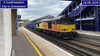 GBRf Class 60 A Southeastern Adventure to Gravesend 28062024 [upl. by Enilesoj]