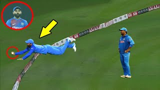 Top 10 Impossible Catches In Cricket History Ever [upl. by Nosnev312]