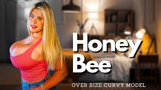 Honey Bee Bby  Top plus Size Curvy Model  Bio Facts Wiki  Plus Size Curvy Model [upl. by Newbold]