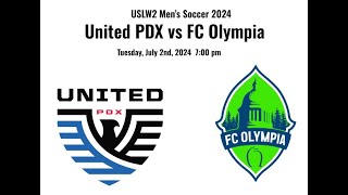 USL2 Mens Soccer United PDX vs Ballard FC 2024 [upl. by Eada612]