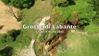 Grotte di Labante in volo  Castel dAiano Bo [upl. by Eittik]