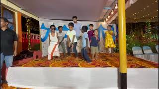 Lungi dance by lovely kids of Adigone along with Shrivar in the pre wedding occasion of drShivali [upl. by Erina222]