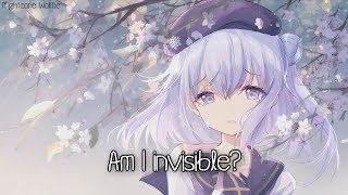 Nightcore  Invisible  Lyrics [upl. by Gurango]