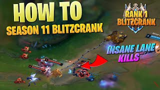 SEASON 11 BLITZCRANK NEW ITEMS AND WHAT TO BUILD CHALLENGER SUPPORT GAMEPLAY LEAGUE OF LEGENDS [upl. by Erdeid]