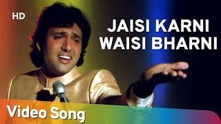 Jaisi Karni Waisi Bharni Title Song HD  Govinda  Kimi Katkar  Nitin Mukesh [upl. by Norved]