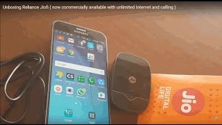 Unboxing Reliance Jiofi  now commercially available with unlimited Internet and calling [upl. by Aiduan]