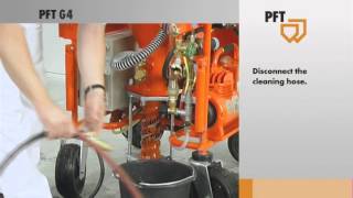 PFT mixing pump Gseries 9  Cleaning 1 [upl. by Eiloj]