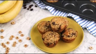 Cheerios Banana Raisin Muffins [upl. by Hennessey646]