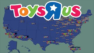 Map of the Rise and Fall of Toys quotRquot Us [upl. by Anisamoht]