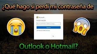 RECUPERAR CONTRASEÑA DE OUTLOOKHOTMAIL [upl. by Hege438]