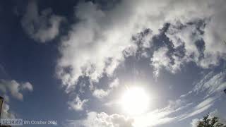 Daytime Sky Time Lapse 8th October 2024 [upl. by Ymac]