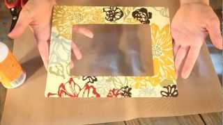 HowTo wrap a frame mat with fabric [upl. by Damita]