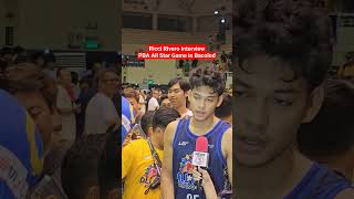 Ricci Rivero was interviewed after the PBAAllStarGame in Bacolod [upl. by Ailic174]