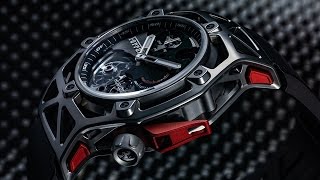 【2017 巴塞爾新品】HUBLOT Techframe Ferrari Tourbillion Chronograph 腕錶 [upl. by Eveivaneg629]