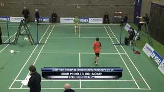 U13 Boys Singles Final  Scottish National Junior Championships 2014 [upl. by Ettenej822]