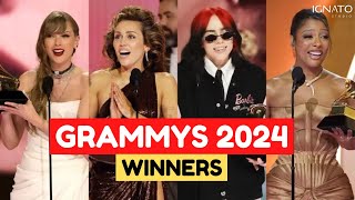 GRAMMYS 2024 WINNERS  GANADORES [upl. by Hamner]