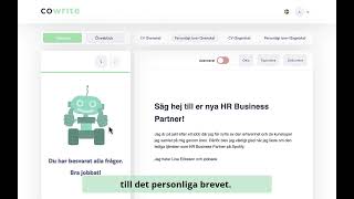 2023 Skapa dina ansoÌˆkningshandlingar med Cowrite [upl. by Nnaitsirhc]