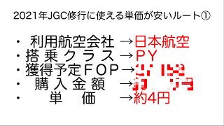 【JAL利用で一撃で数万ポイント単価4円】2021年JGC修行に使える単価が安いルート① [upl. by Elise]