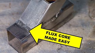 Gasless Flux Core Welding Basics for Beginners [upl. by Yvonner]