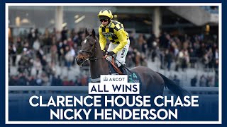 Nicky Henderson  All Wins at Ascot in the Clarence House Chase [upl. by Ennyleuqcaj61]