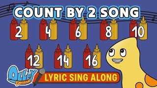 COUNT BY 2s SONG  Lyric Video  Olley Dinosaur  Learn Sing Explore  Educational Kids Songs [upl. by Talbott829]