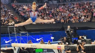 Joscelyn Roberson  14050 Beam  Olympic Trials 2024 [upl. by Sammie78]