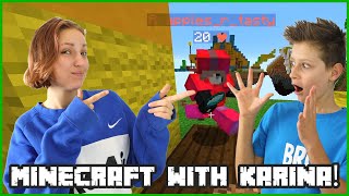 WE HAVENT PLAYED THIS IN SO LONG MINECRAFT WITH KARINA [upl. by Yerhcaz]