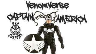 Venomverse Captain America Custom Marvel Legends SpiderMan 6” action figure review [upl. by Derte]