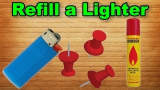 How to Refill a Lighter  Easy Way [upl. by Paschasia881]