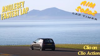 Anglesey Fastest Lap Clio 172  big send at the end [upl. by Lleumas539]