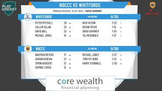 West Australian Suburban Turf Cricket Assoc  2nd Grade  Round 1  NBCCC v Whitfords [upl. by Yttap755]