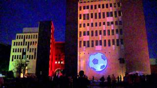 3D Projection Mapping at EWerk Building Berlin [upl. by Annaerdna]