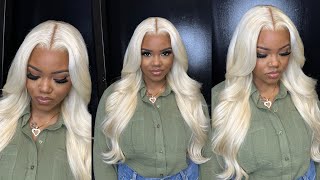 BEST 613 WIG 🔥  Melted Wig Install  No Baby Hairs  CurlyMe Hair [upl. by Yadseut]