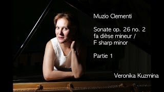 M Clementi  Sonata op 26 no 2 part 1 piano [upl. by Harwill]