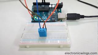 Temperatur And Humidity Sensing Using DHT11 with Arduino [upl. by Coonan]