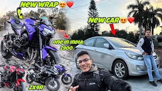 Aaj 2 bade Surprise Mil gaye 😍  New car or new wrap on z900 [upl. by Enaht861]