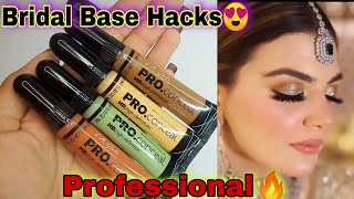 How to Parlor Secret Bridal Base Hacks 😍  LA girl Pro Concealer Makeup Tips and Tricks [upl. by Baptlsta]