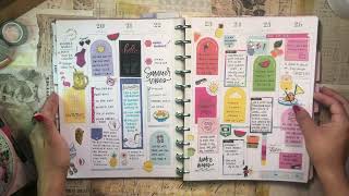 ✨ June Happy Planner Flip Through ✨ [upl. by Ainak]