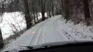 BMW X6 driving uphill in snow [upl. by Natividad]