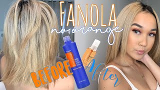 FANOLA NO ORANGE SHAMPOO REVIEW [upl. by Meier818]